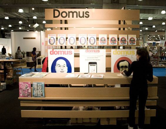 Photo of Domus kiosk created by Townsend Design for the ICFF, Jacob Javits Center NYC. Design: Jennifer Carpenter Architect